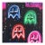 City Nights - Retro Pacman Inspired Mixed Media Graffiti Artwork on Canvas by Amber Goldhammer For Sale