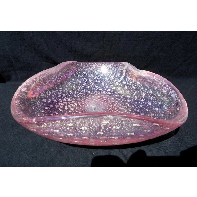 Large Murano Glass Ashtray attributed to Ercole Barovier for Barovier & Toso, 1950s For Sale - Image 4 of 12