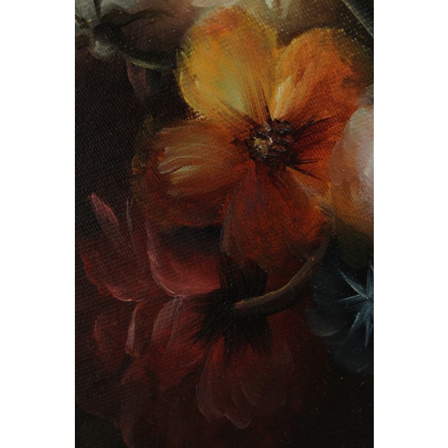 Artist Signed Framed Still Life Oil Paint on Canvas For Sale - Image 10 of 16
