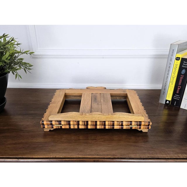 Wood Italian Carved Adjustable Book Rest For Sale - Image 7 of 11