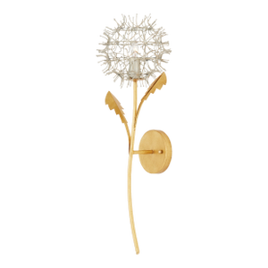 Currey & Company Dandelion Silver & Gold Wall Sconce