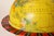 Vintage Replogle Yellow and Red Tin Litho "Globe Grams' Spinning World Globe For Sale - Image 14 of 18