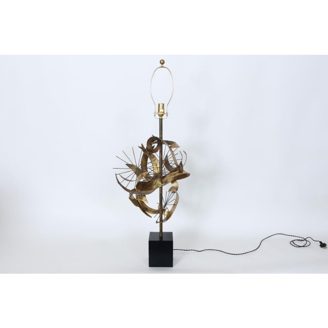 1960s 1960s Bijan of California for Laurel Brazed Brass "Setterah" Table Lamp For Sale - Image 5 of 12