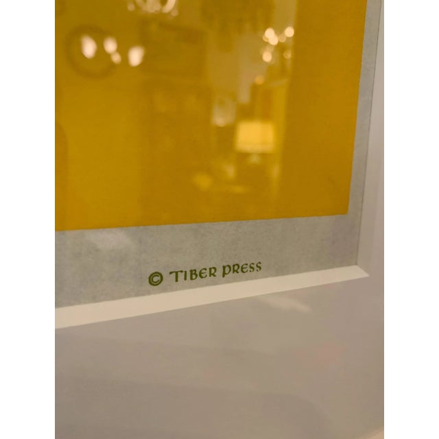 Original print from 1960s - Tiber Press New York City framed beautifully. This extremely vivid and colorful original...