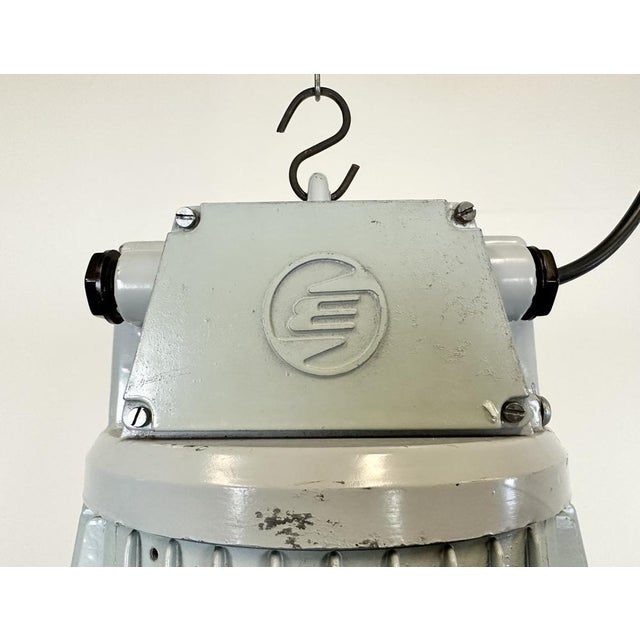 1960s Large Industrial Aluminium Pendant Light from Elektrosvit, 1960s For Sale - Image 5 of 18