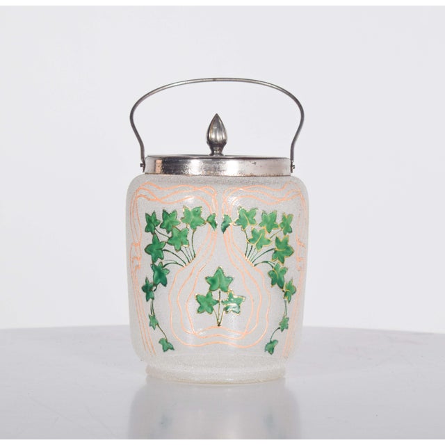 Metal Glass Cake Stand, 1910 For Sale - Image 7 of 7