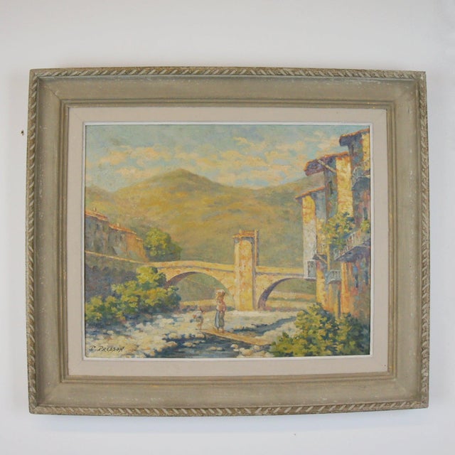 Green Pol Presson, Pont-Vieux Sospel, 1920s, Framed For Sale - Image 8 of 8