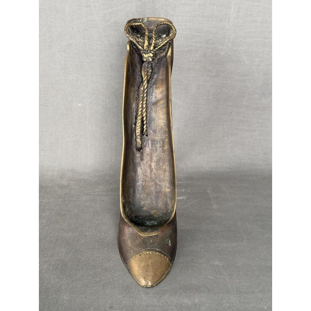 Copper W T Chai, Candle Holder Sculpture with a Surrealist Motif, 1970, Bronze For Sale - Image 8 of 9