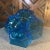 Mid 20th Century Art Deco Blue Indiana Tiara Glass Divided Dish Pyramid Handle For Sale - Image 9 of 10