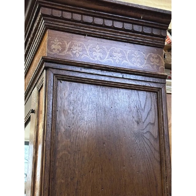 Showcase Buffet or Bookcase in Oak with Inlays For Sale - Image 15 of 18