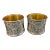 Vintage Silver Plated Napkin Rings With Coat of Arms and Grapevine Motif - a Pair For Sale