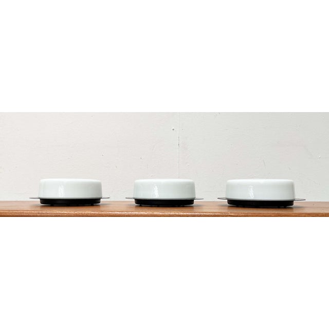 Mid-Century Modern GDR Minimalist Ceiling Lamps, 1960s, Set of 3 For Sale - Image 6 of 18