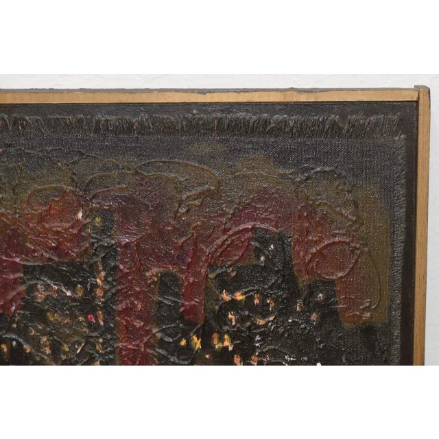 Abstract Marcia Pagels Original Acrylic Abstract Painting c.1966 For Sale - Image 3 of 9