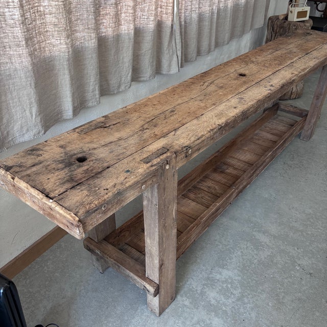 Workbench in Raw Wood, in Very Good conditions. Designed 1960 to 1969