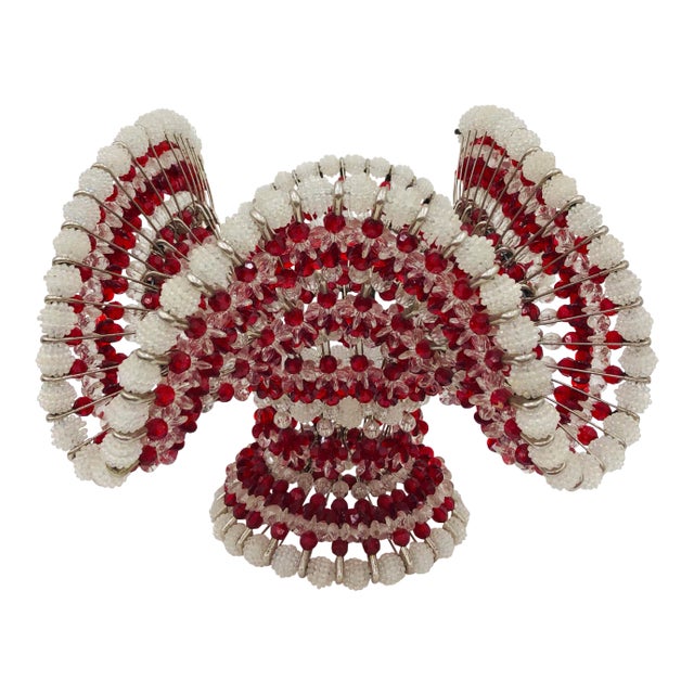 Vintage Folk Art Basket For Sale