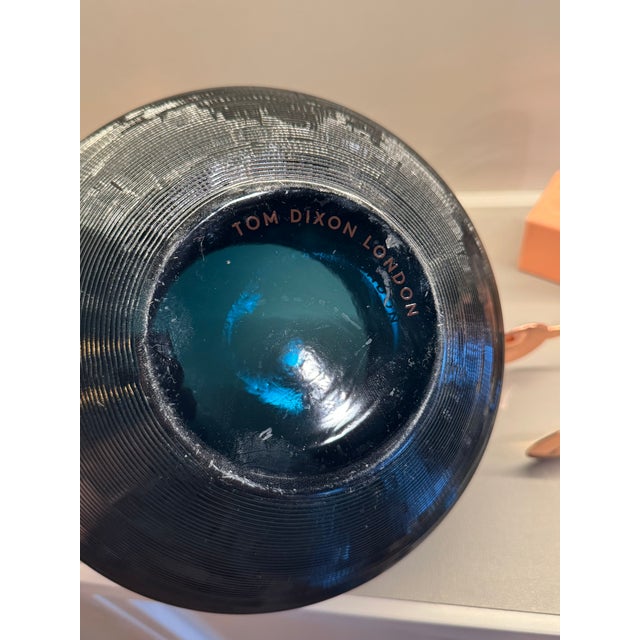 Early 21st Century Contemporary Tom Dixon 'Plum' Glass Ice Bucket, Tongs and Two Glass Set - 4pcs For Sale - Image 5 of 10