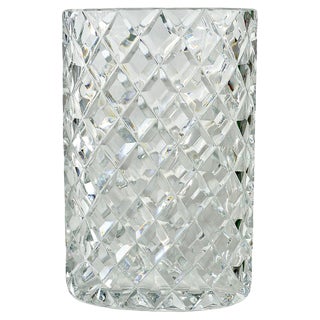 Austrian Facetted Crystal Glass Vase by Claus Josef Riedel, 1970s For Sale