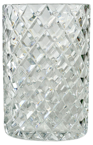 Austrian Facetted Crystal Glass Vase by Claus Josef Riedel, 1970s