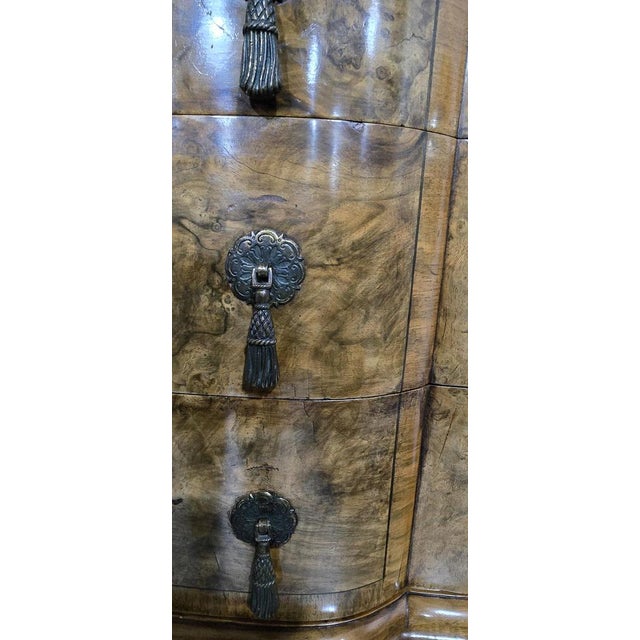 Burr Walnut Linen Press For Sale - Image 17 of 18