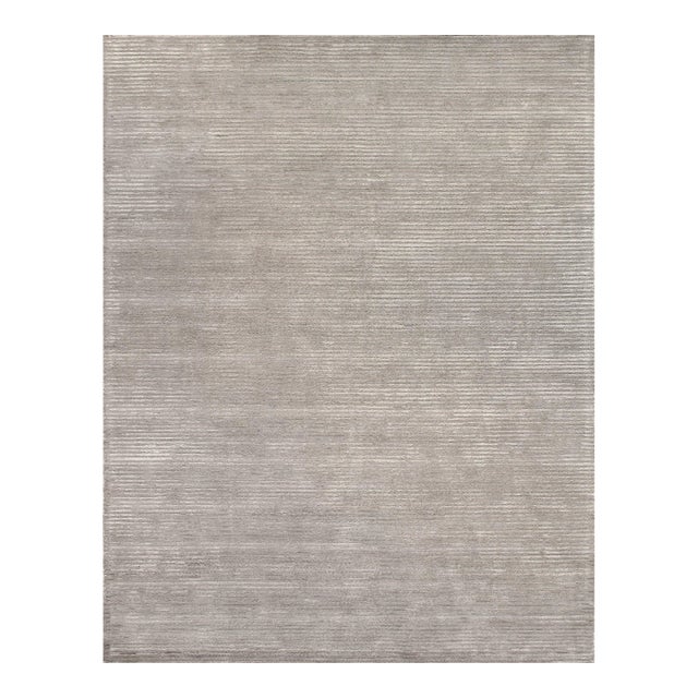 Pasargad Home Edgy Silver Area Rug, 5' 0'' X 8' 0'' For Sale