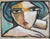 Hidden portraits xxxiv', acrylic on canvas mounted on board, florentine school (circa 1980s-90s). This gallery has...