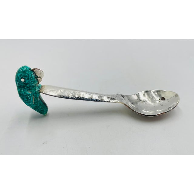1960s Taxco Parrot Creamer Sugar Spoon Set Mexican Silversmithing - 3pcs For Sale - Image 18 of 18