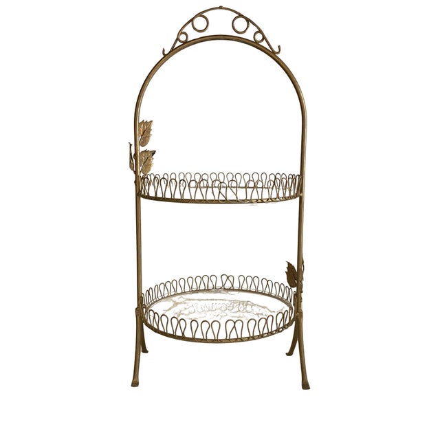 Regency Gilt Iron Cake Stand, 1950s, in Flawless conditions. Designed 1950 to 1959