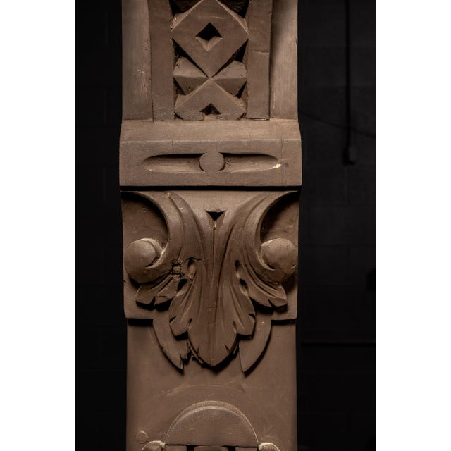 1960s Monumental Gothic Revival Stained Glass Bar Front For Sale In Chicago - Image 6 of 11