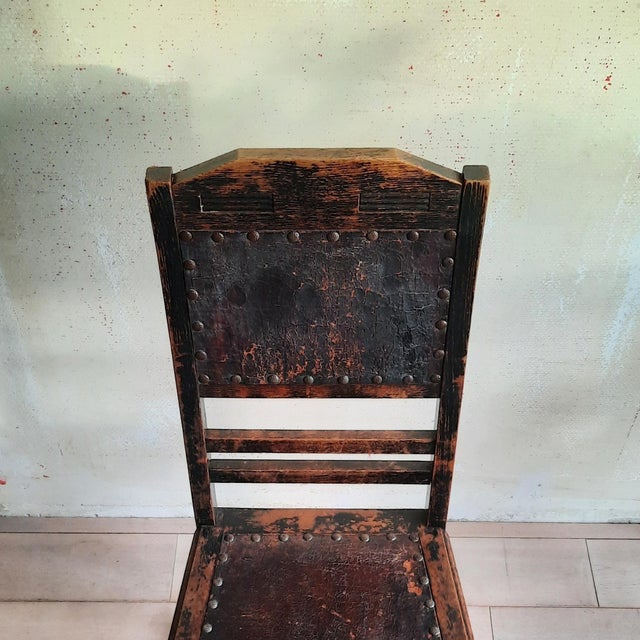 Wood Art Nouveau Chair, 1910s For Sale - Image 7 of 9