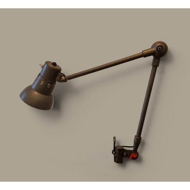 Metal Vintage French Industrial Architect Table Lamp, 1950s For Sale - Image 7 of 18