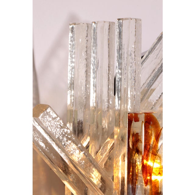 Glass Wall Light from Poliarte, Italy, 1970s For Sale - Image 8 of 10