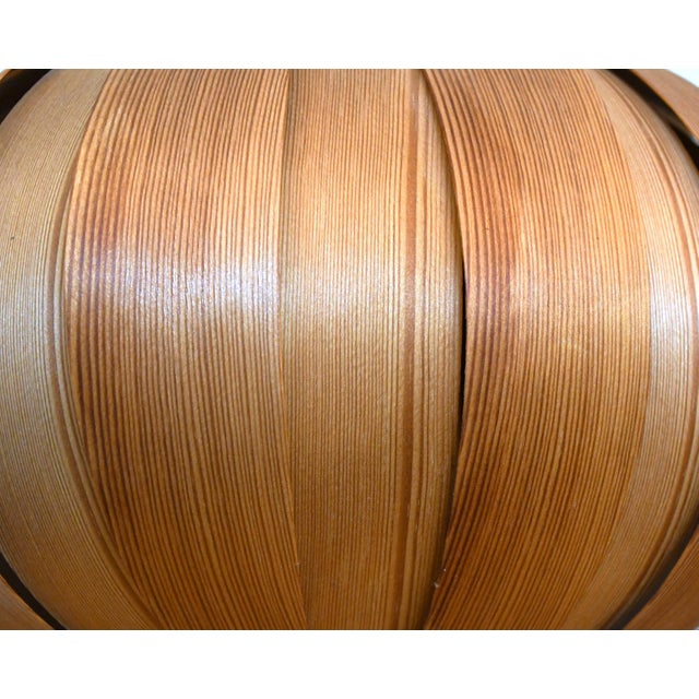 Wood Swedish Pine Veneer Table Lamps by Hans-Agne Jakobsson for Ellysett, 1960s, Set of 2 For Sale - Image 7 of 13