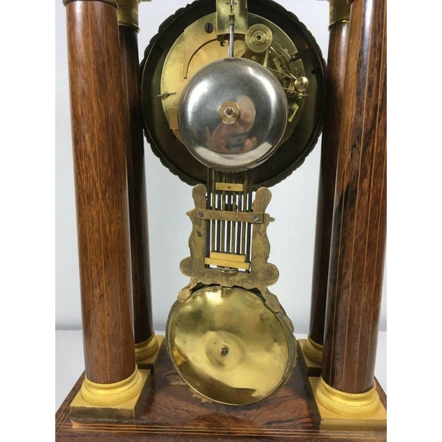 1838 French Empire Very Fine Paris Portico Clock- On Sale For Sale - Image 11 of 12