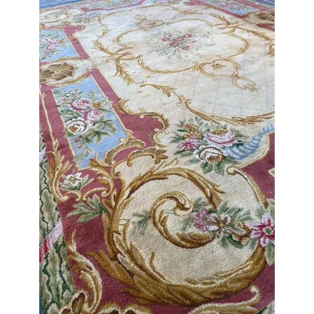 Large European Savonnerie Rug For Sale - Image 14 of 18