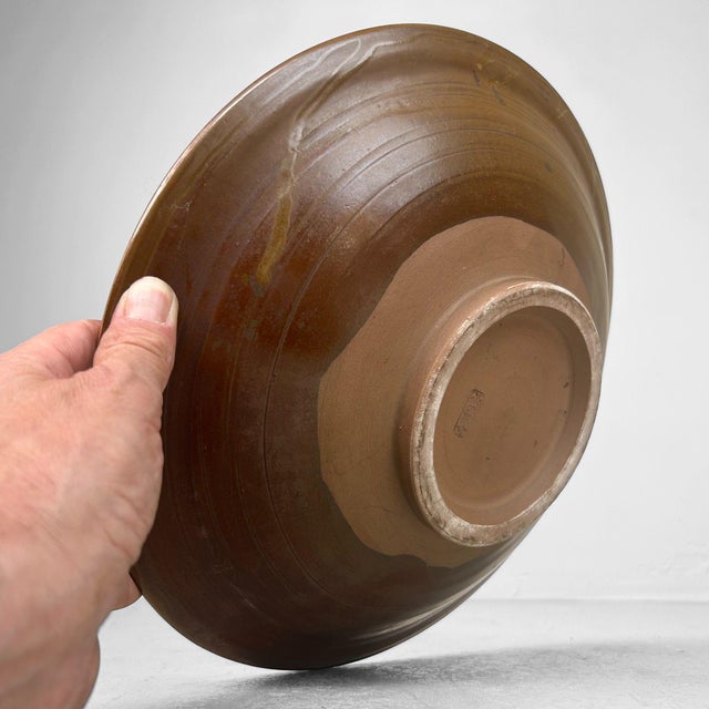 1950s Onta Yaki Ceramic Plate Japan, 1950 For Sale - Image 5 of 14