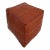 Contemporary Brown Chocolate Embroidered Moroccan Pouf Cover For Sale