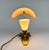 Art Deco Brass & Milk Glass Table Lamp, 1930s For Sale - Image 4 of 13