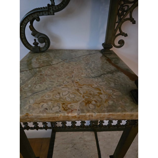 1900 - 1909 1900-1909 Cherub Cupid Bronze Etagere For Sale - Image 5 of 17