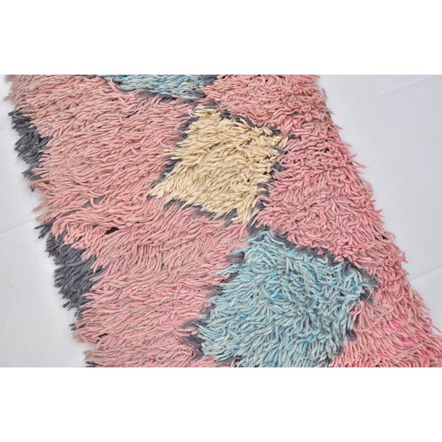 1950s Vintage Handknotted Hallway Runner For Sale - Image 5 of 10