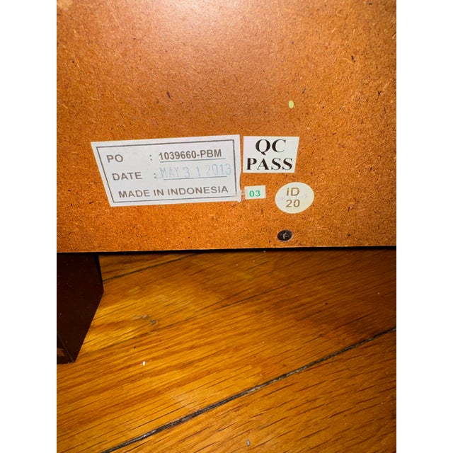 Pottery Barn Stratton Dark Brown Wood Dresser For Sale - Image 14 of 15