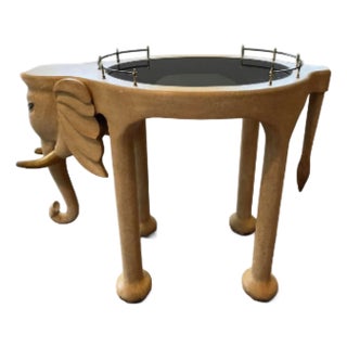 Late 20th Century Marge Carson Elephant Bar Cart [Unsigned] For Sale