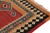 Vintage Kurdish Kilim Rug in Red With Black and Blue Tribal Medallion Patterns For Sale In New York - Image 6 of 8