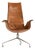 Mid-Century Modern Office Chair in Leather from Preben Fabricius & Jørgen Kastholm, 1960s For Sale