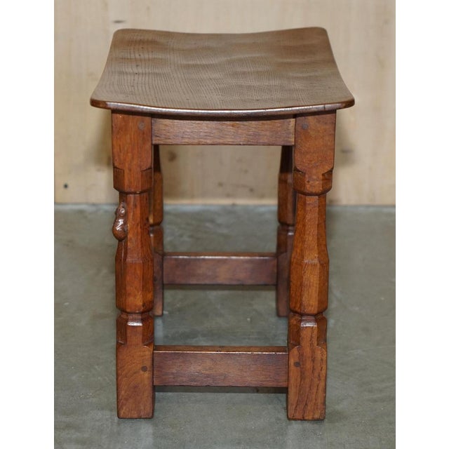 Vintage Burr Oak Stools, 1930s, Set of 2 For Sale - Image 11 of 18