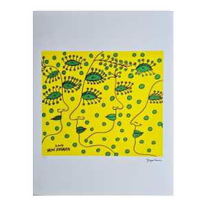 After Yayoi Kusama, Women Wishing, Lithograph, 1990s
