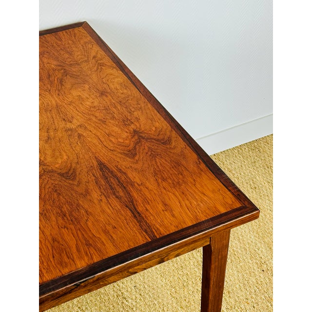 Scandinavian Walnut Dining Table with Extensions, 1960 For Sale - Image 16 of 18