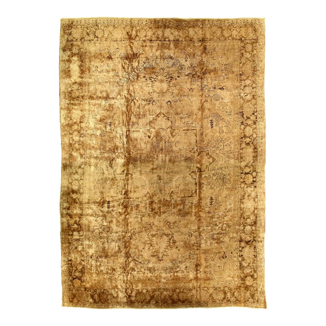1970s Pasargad N Y Persian Heriz Handmade Hand-Knotted Rug - 13′ × 19′ For Sale
