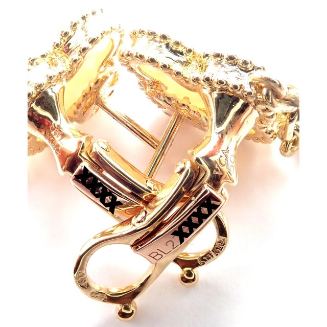 Van Cleef & Arpels Yellow Gold Magic Alhambra Mother of Pearl Earrings, Pair For Sale - Image 14 of 14