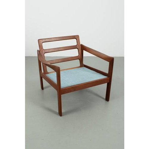Textile Lounge Chairs by Illum Wikkelsø, Set of 2 For Sale - Image 7 of 13