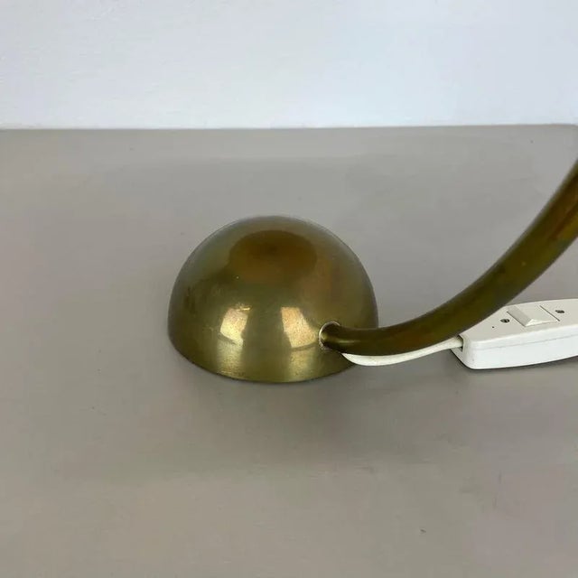 Vintage German Bauhaus Brass and Paper Table Lamp from Pitt Müller, 1950s For Sale - Image 16 of 18